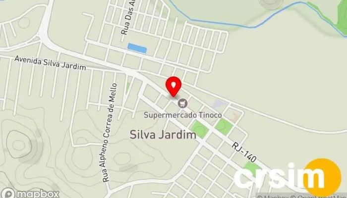 mapa de Claudia Modas Loja de Roupa em Silva Jardim