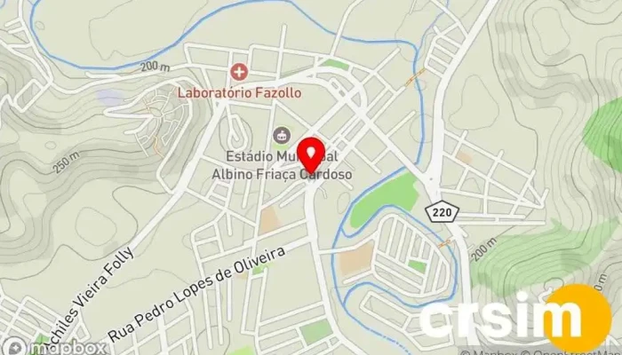 mapa de Clínica de Estética SPA BELEZA TOP Centro de saúde e beleza em Porciúncula