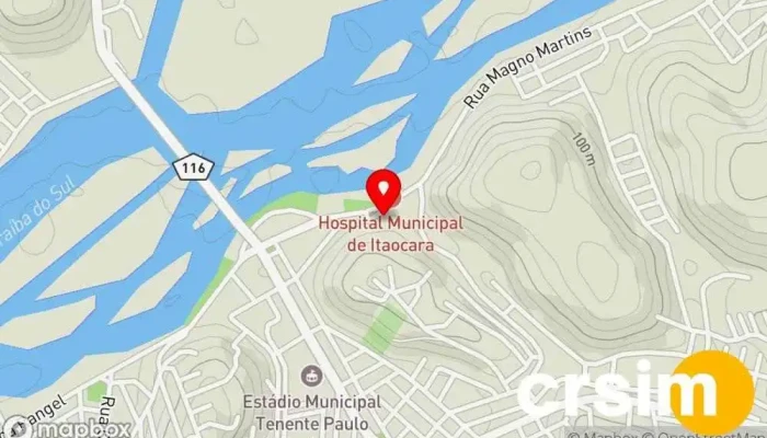 mapa de COMERCIAL MAVS Loja de roupas de designer em Itaocara