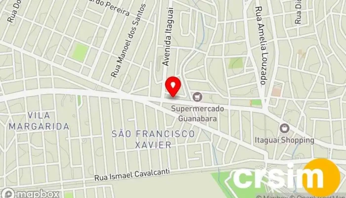 mapa de Construir Materiais de Construção Itaguaí-Centro Loja de materiais de construção, Loja de materiais elétricos, Loja de Material Hidráulico, Loja de tintas em Itaguaí