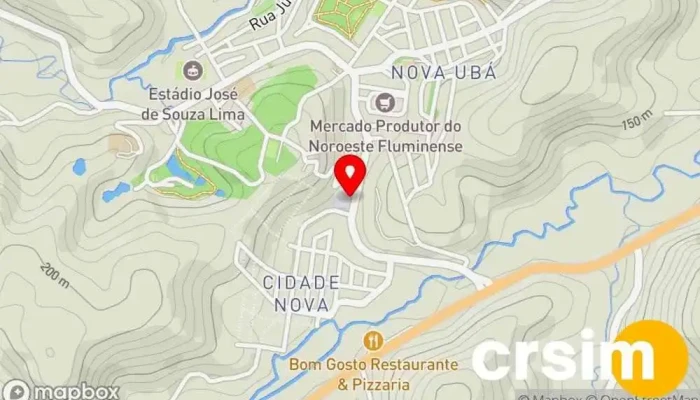 mapa de COOPERATIVA MERCADO ACOUGUE Supermercado em São José de Ubá