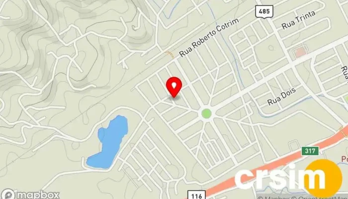 mapa de CR Outlet Loja de Roupa em Itatiaia