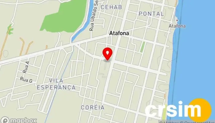 mapa de Criarte Loja de Roupa em São João da Barra