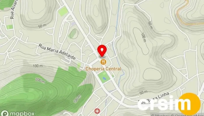 mapa de Cris Cravo Canela Loja de roupas de praia, Loja de roupas para atividades externas em Conceição de Macabu
