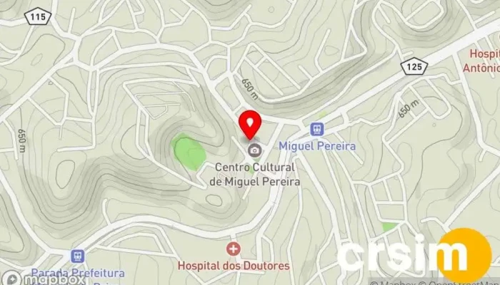 mapa de CVC Loja Miguel Pereira Agência de viagens em Miguel Pereira