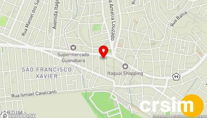 mapa de De Millet Outlet Loja de lingerie em Itaguaí