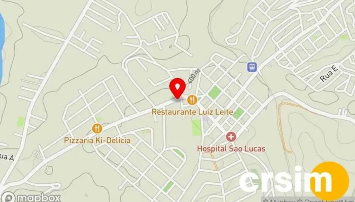 mapa de Decora Loja de utensílios de cozinha, Loja de tapetes em Quatis