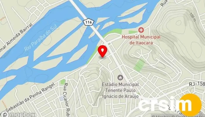 mapa de Decorart Loja de artigos domésticos em Itaocara