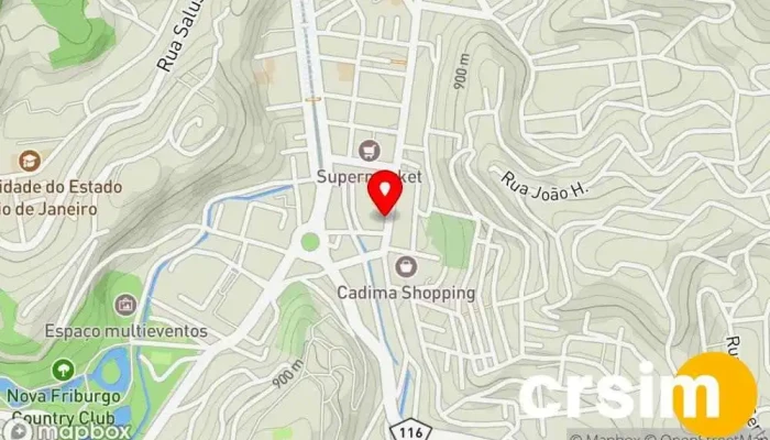 mapa de Del fiori Loja de Roupa em Nova Friburgo