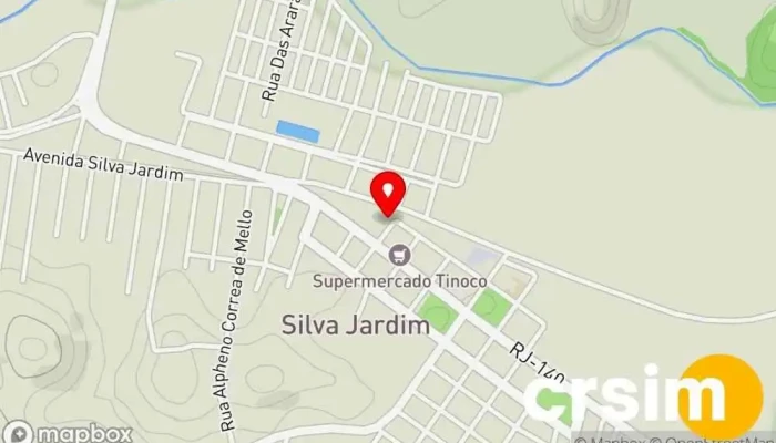 mapa de Delícias da Grazy Loja de bolos em Silva Jardim