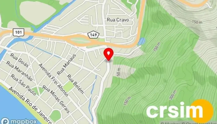 mapa de Descartaveis e Cia Loja de artigos para festas em Mangaratiba