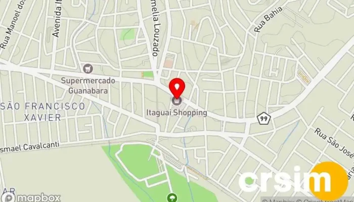 mapa de DLuiza Loja de Roupa em Itaguaí