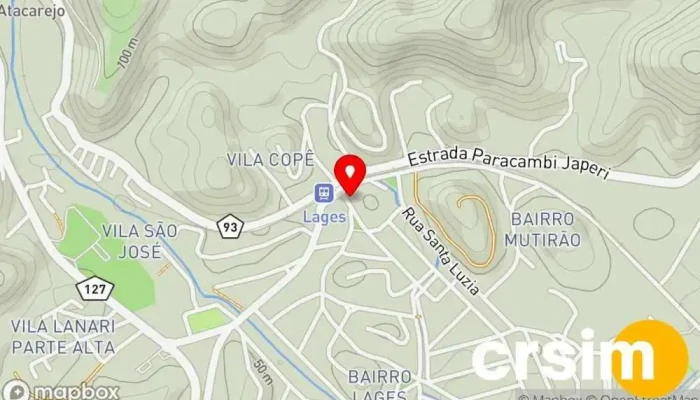 mapa de Drogaria Ultra Popular Farmácia, Drogaria em Paracambi