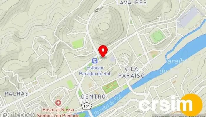 mapa de Édmais  em Paraíba do Sul