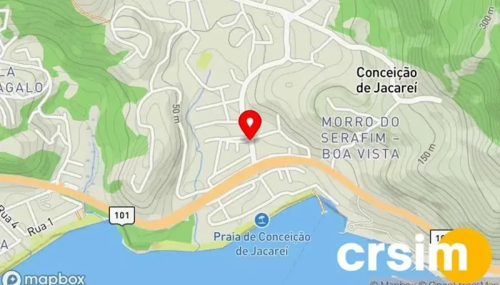 mapa de Edna Modas Loja de roupas de praia, Loja de roupas com tamanhos especiais em Mangaratiba