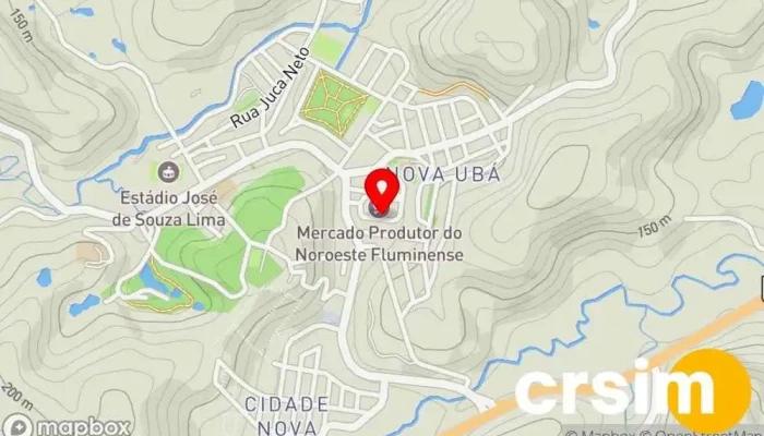 mapa de Emater Escritório da empresa em São José de Ubá