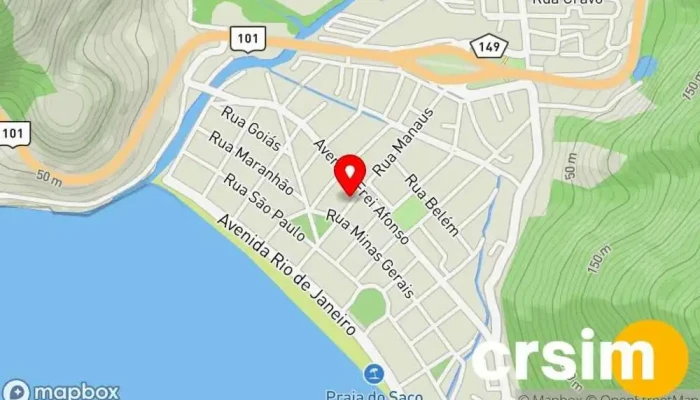 mapa de Empórios Rio Mangaratiba Loja de moda feminina em Mangaratiba