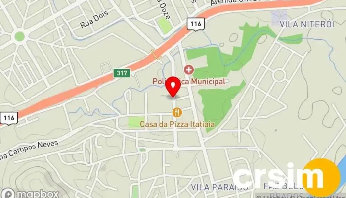 mapa de Eraldo Magazine Loja de Roupa em Itatiaia