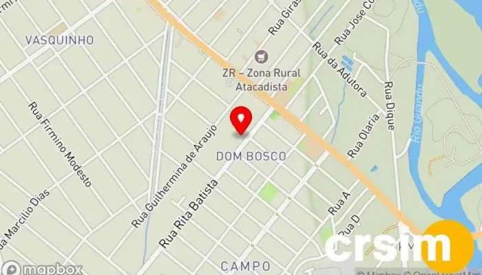 mapa de Eskimó Sorvetes Seropédica Sorveteria em Seropédica