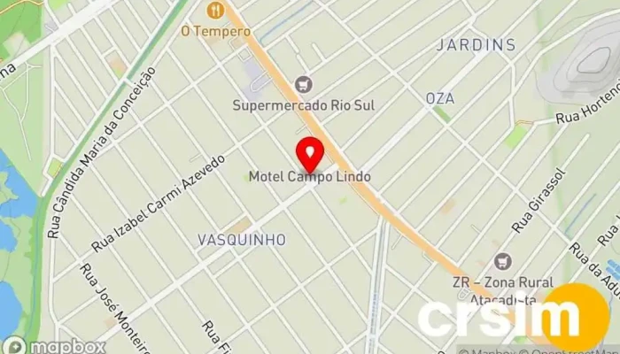 mapa de Eskina da moda Loja de Roupa em Seropédica
