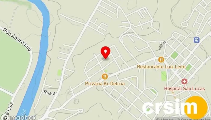 mapa de Espaço Bella Loja de Roupa em Quatis