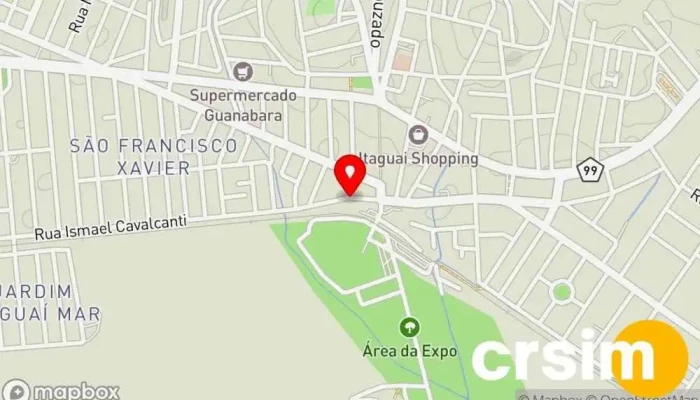 mapa de Essencial Moda ĺntima Loja de lingerie em Itaguaí