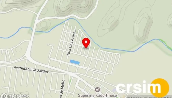 mapa de Estúdio Agitos/Rádio Silva Jardim Líder Estúdio de gravação em Silva Jardim