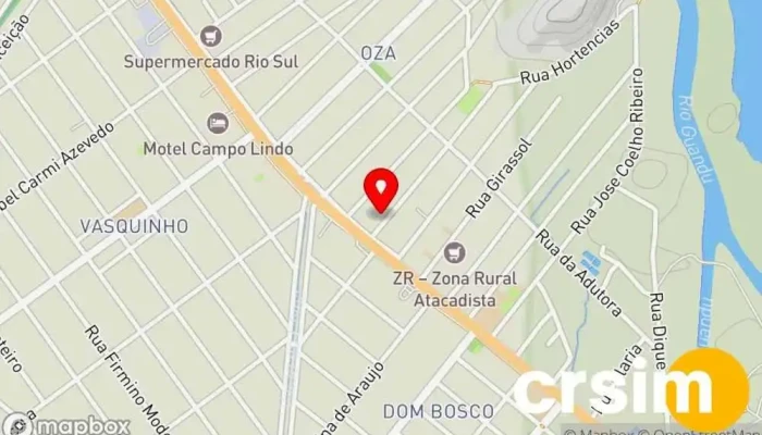 mapa de Fascine Loja de moda feminina em Seropédica