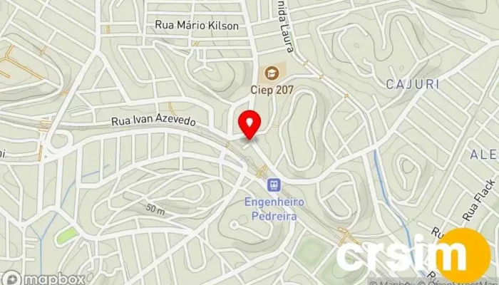 mapa de Faver Noivas Loja de vestidos de noiva em Japeri
