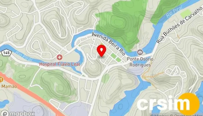 mapa de FCA Fitness Loja de Roupa em Piraí