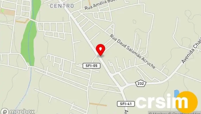 mapa de Fernanda Magazine Loja de Roupa, Loja de roupas de designer, Loja de artigos para cama, mesa e banho, Loja de calçado em São Francisco de Itabapoana
