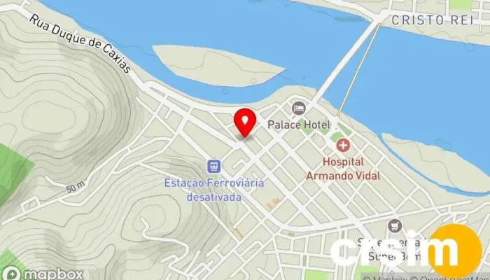 mapa de Fidelense Tecidos Loja de tecidos em São Fidélis