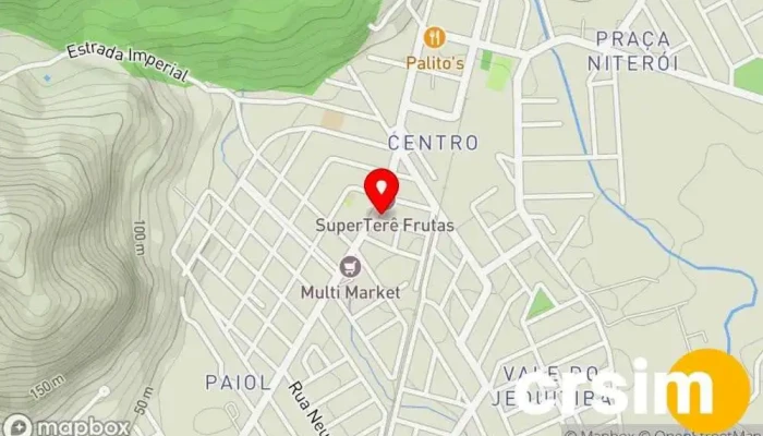mapa de Flávia Freitas Boutique Loja de moda feminina em Guapimirim