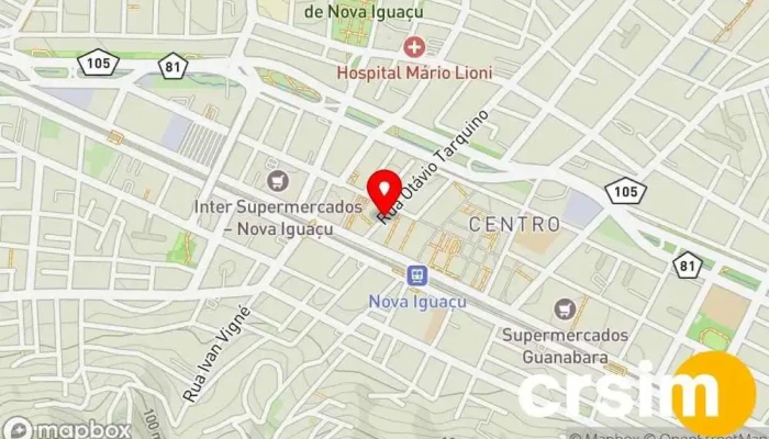 mapa de Flor & Flor Loja de moda feminina em Nova Iguaçu