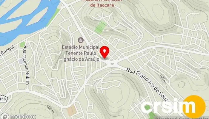 mapa de Floricultura Bruna flores Floricultura em Itaocara