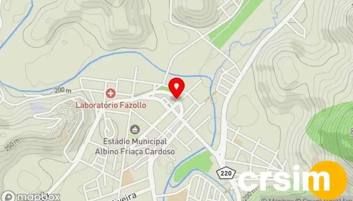 mapa de Floricultura folhas e flores Floricultura em Porciúncula