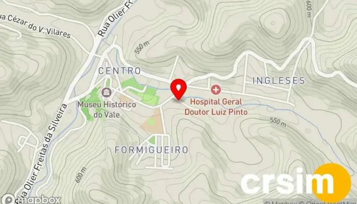 mapa de Fórum De Rio Das Flores Fórum municipal em Rio das Flores