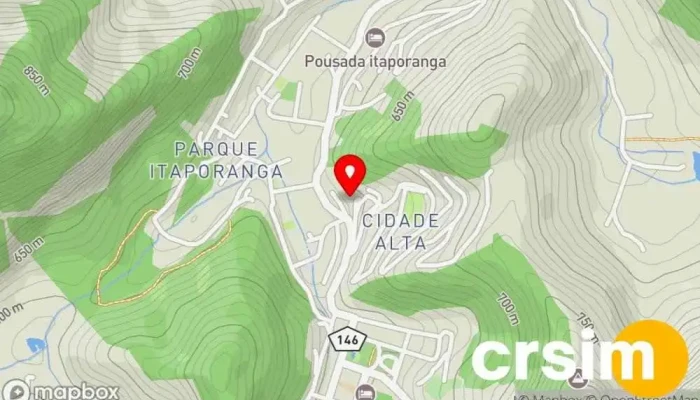 mapa de Fórum Fórum em Santa Maria Madalena
