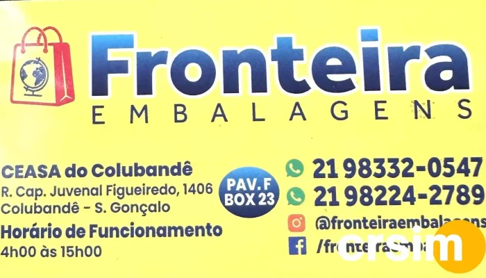 Fronteira Embalagens Descartaveis Utilidades E Produtos De Limpeza Ceasa Sao Goncalo Rj Tudo - São Gonçalo