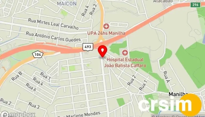 mapa de Galeria nova Grécia Loja de Roupa em Itaboraí
