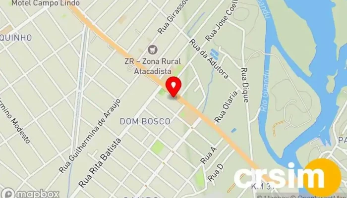 mapa de GAME OVER Loja de Roupa em Seropédica
