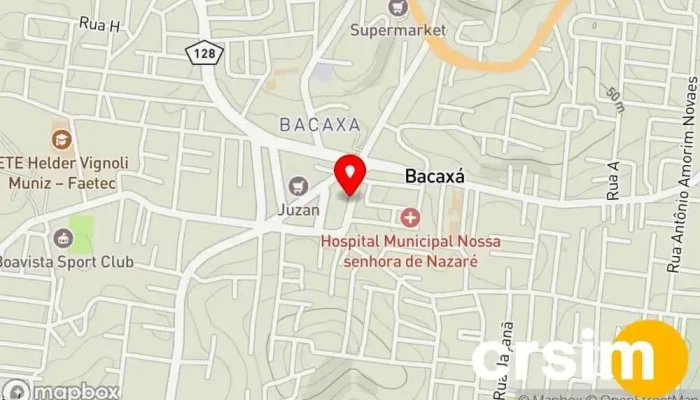 mapa de Garota de Saquarema Loja de roupas de praia, Loja de Roupa em Saquarema