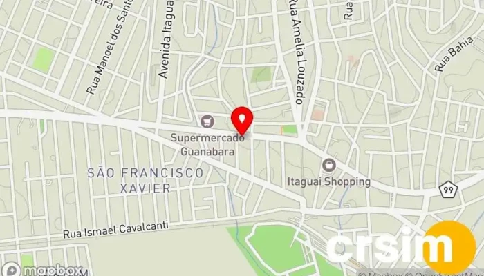 mapa de Gatta Blu Loja de moda feminina, Loja de Roupa em Itaguaí
