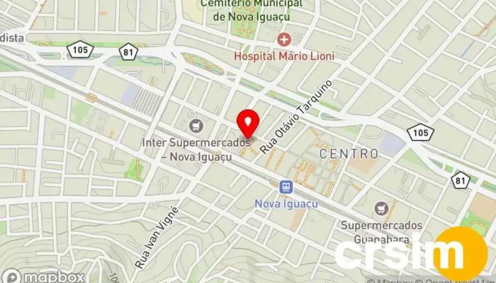 mapa de Glam by Nova Iguaçu Loja de Roupa em Nova Iguaçu
