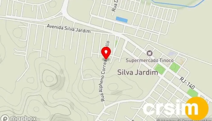 mapa de Glumac Material de Construção Loja de materiais de construção em Silva Jardim
