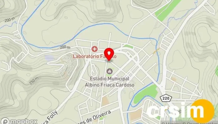 mapa de Guarará Móveis Loja de móveis em Porciúncula