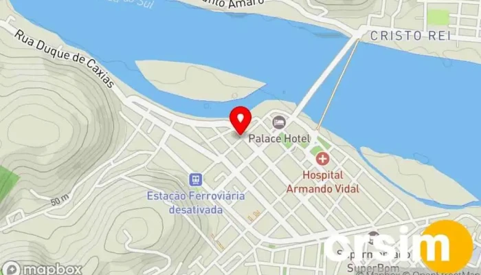 mapa de Hall Sports Loja de artigos esportivos, Loja de roupas de praia em São Fidélis