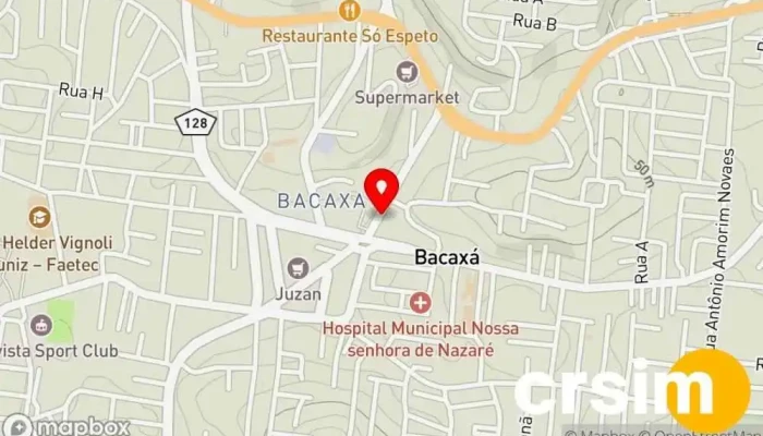 mapa de Havaianas Saquarema Bacaxá Loja de calçado, Loja de acessórios de moda, Loja de moda masculina, Loja de moda feminina em Saquarema