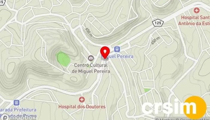 mapa de Hering Loja de Roupa em Miguel Pereira