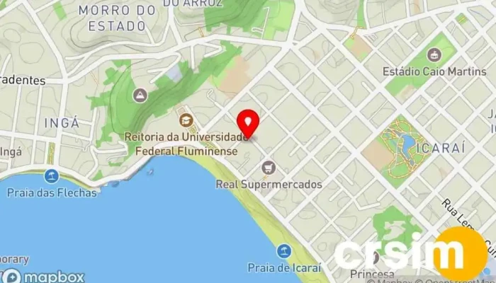 mapa de Hering Loja de Roupa, Loja de moda masculina, Loja de moda feminina em Niterói